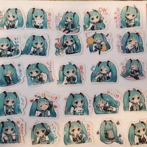 Chibi Miku Hatsune Stickers